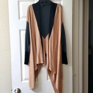 Worthington Colorblock Open Front Cardigan